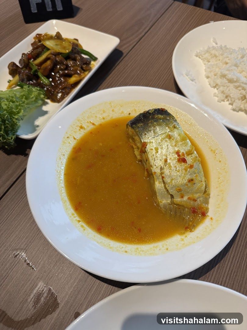Fish Curry and Beef Dish