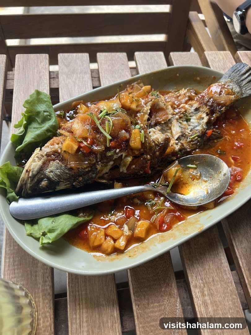 Whole Fried Fish with Sweet and Sour Sauce