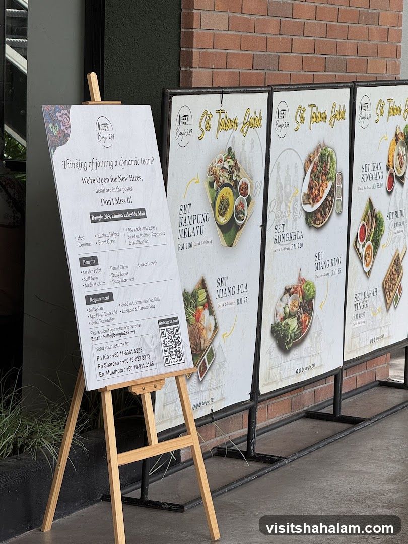 Job Hiring and Menu Boards