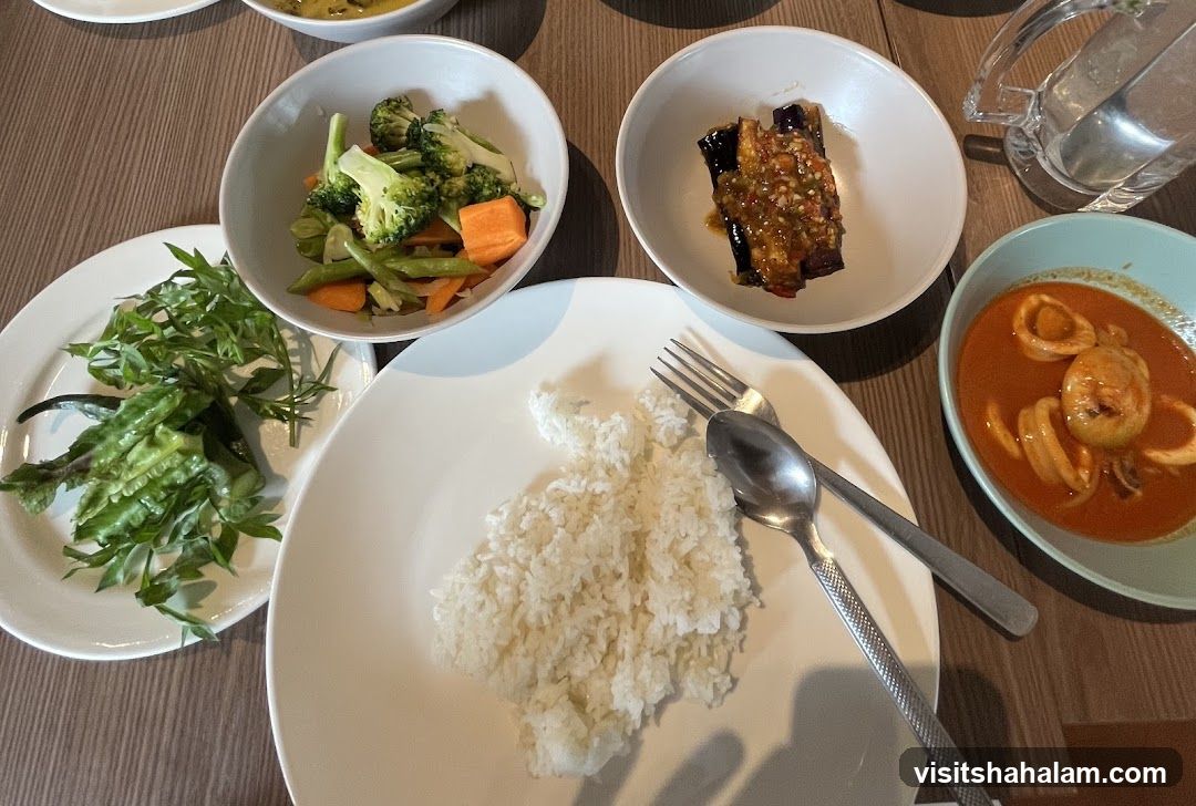 Table with various dishes