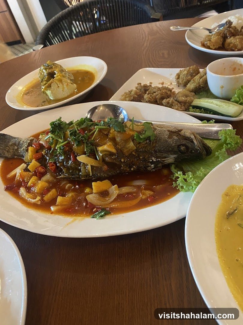 Table with various dishes