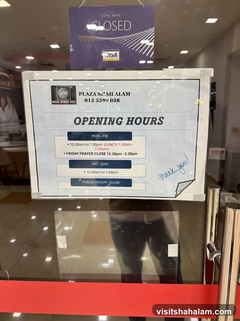 Opening Hours Sign