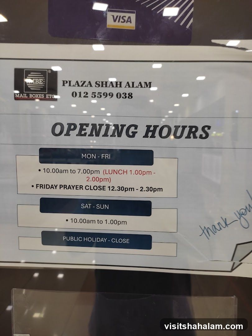 Opening Hours Sign