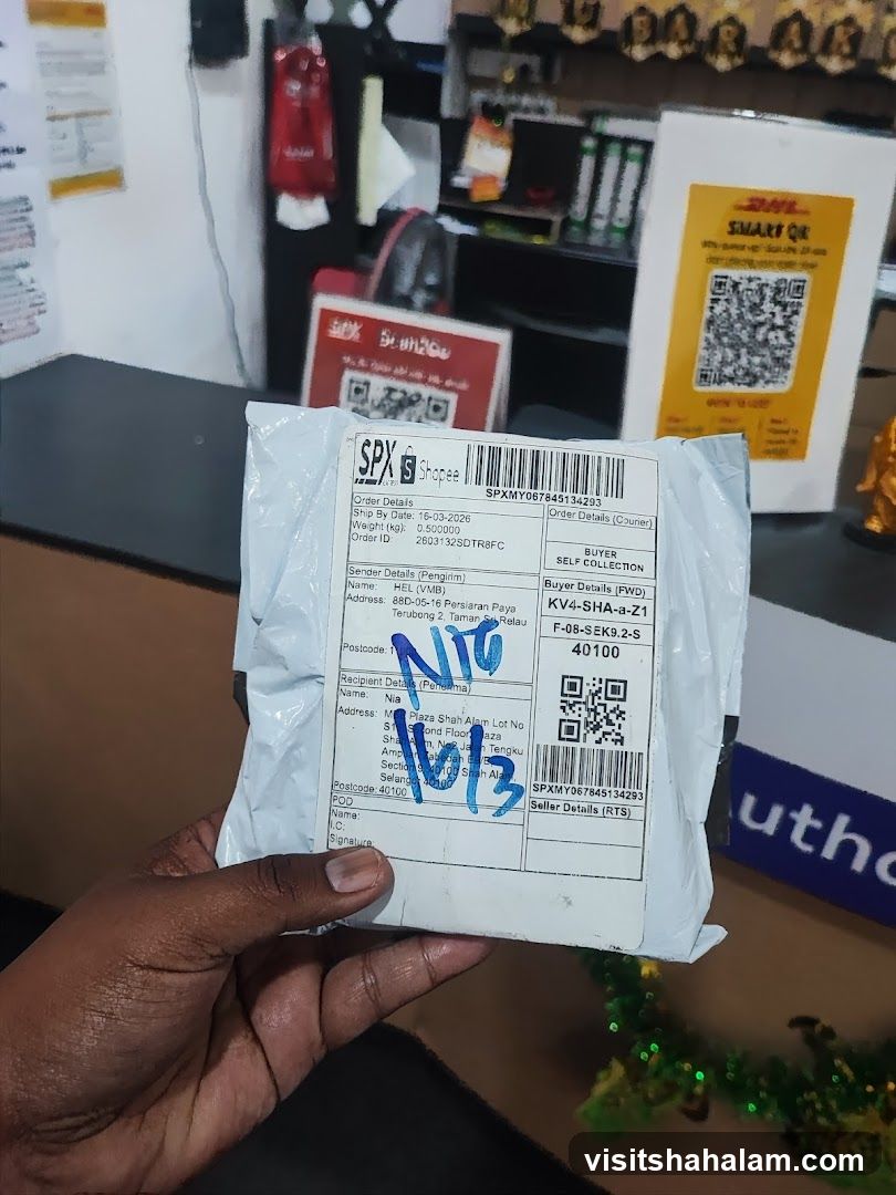 Package with Shipping Labels