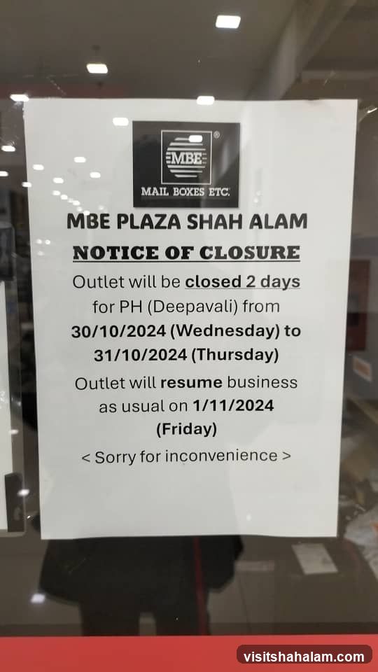 Notice of Closure