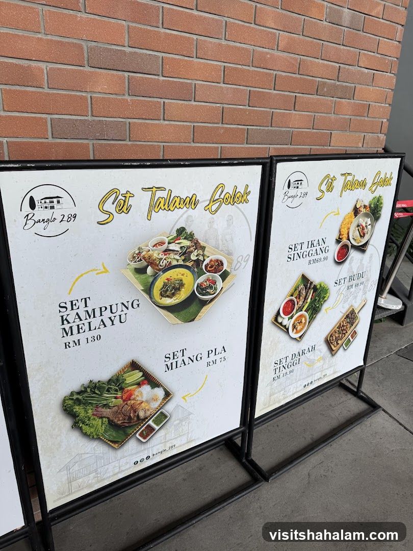Set Talam Bolok Menu