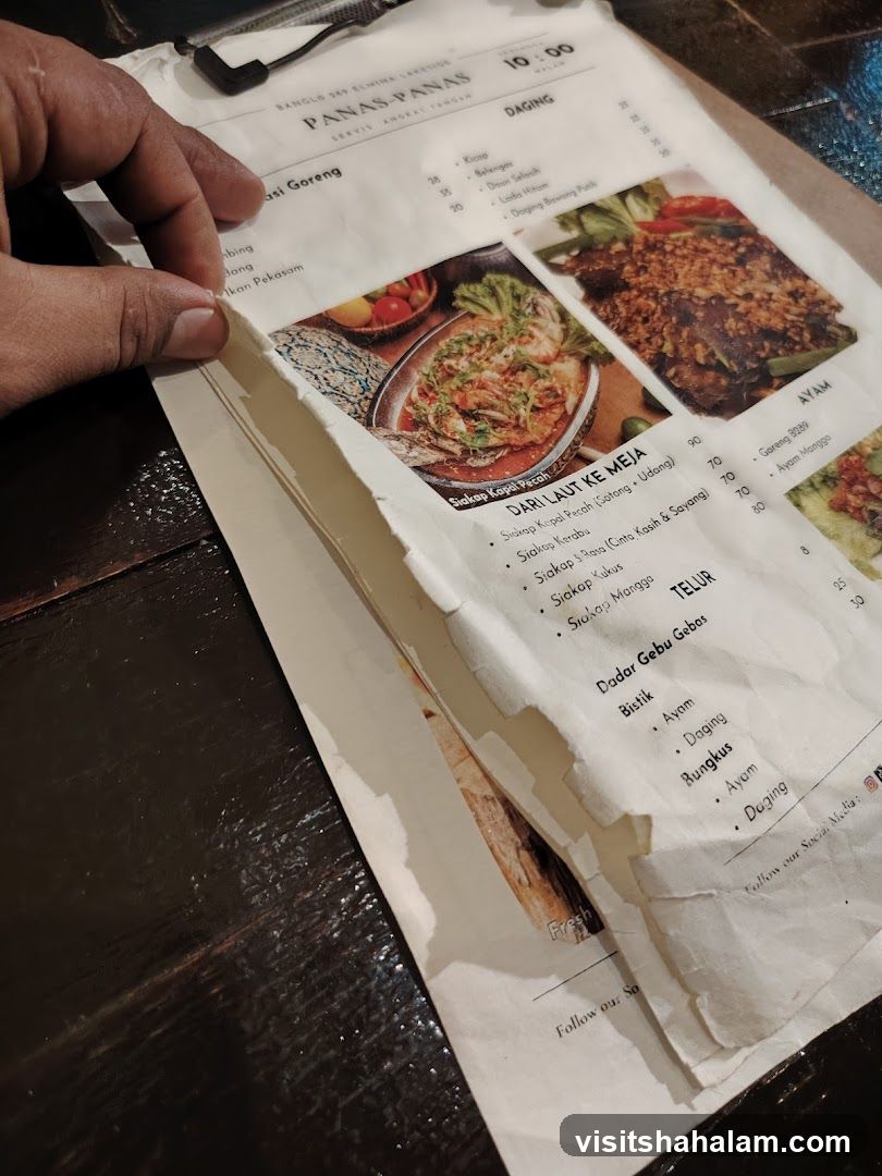PANAS-PANAS Menu