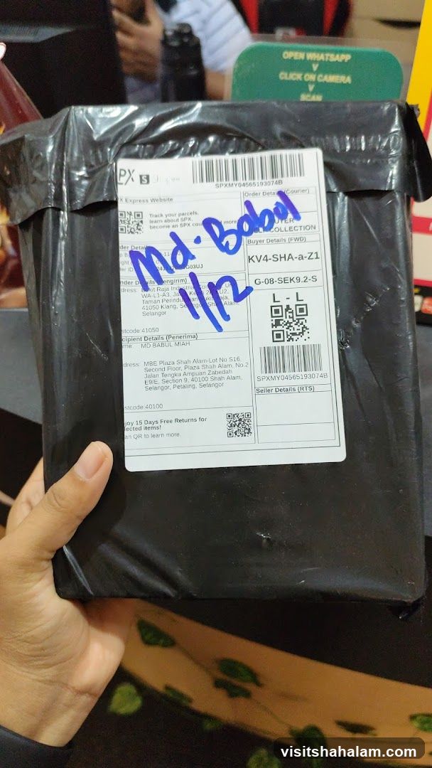 Package with Shipping Label