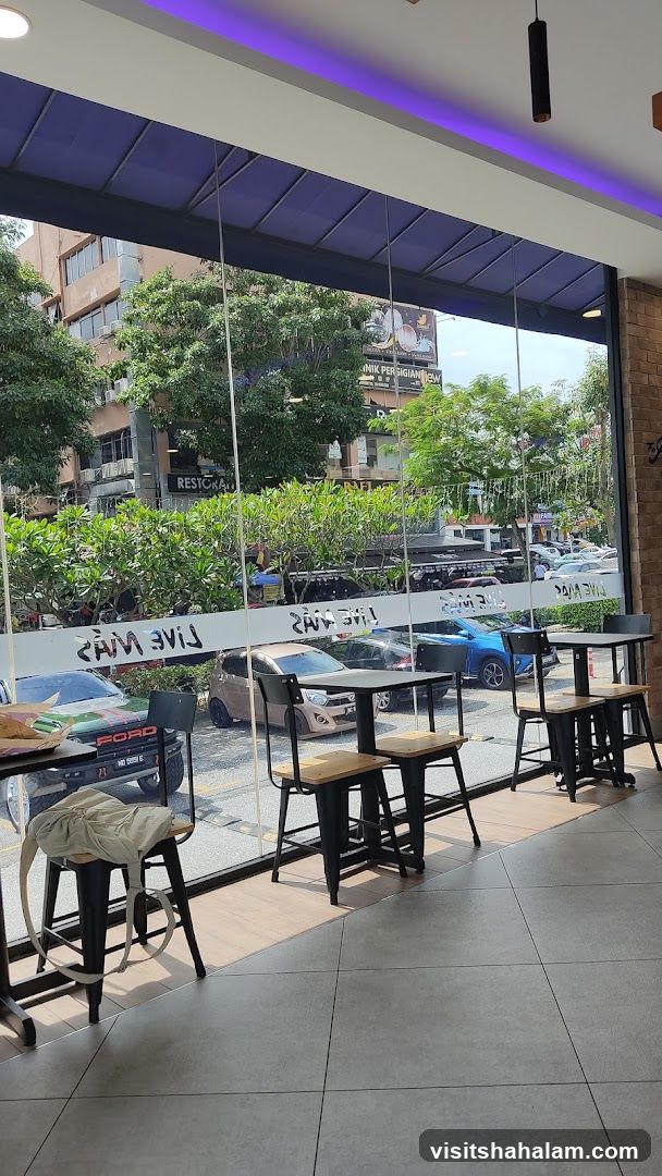 Diner Interior with Street View
