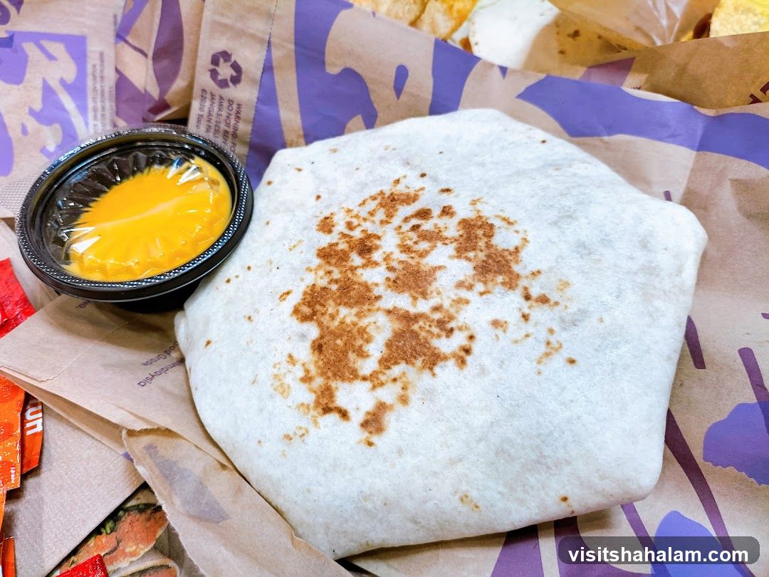 Burrito with Cheese Sauce