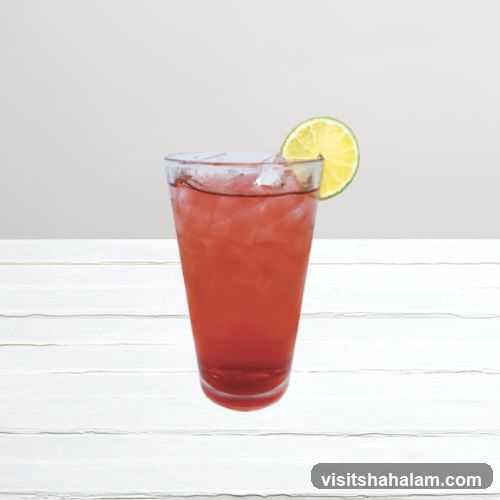 Red Drink with Lime