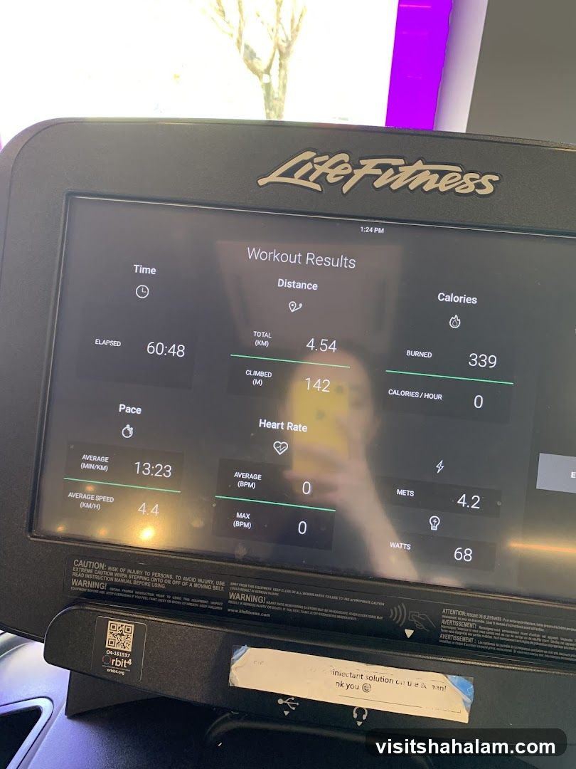 Treadmill Workout Results