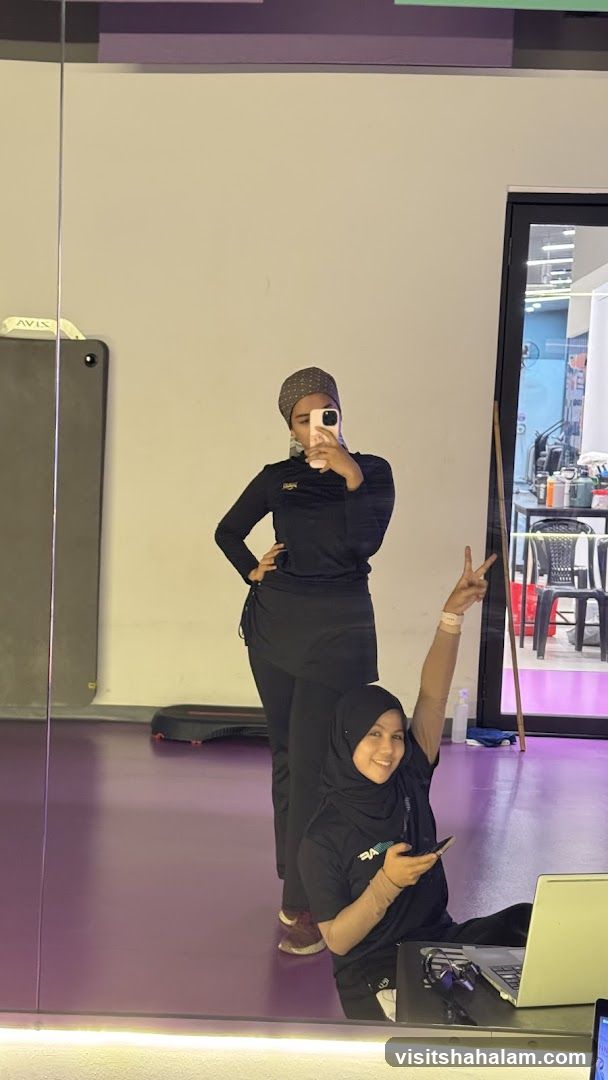 Two women in a gym