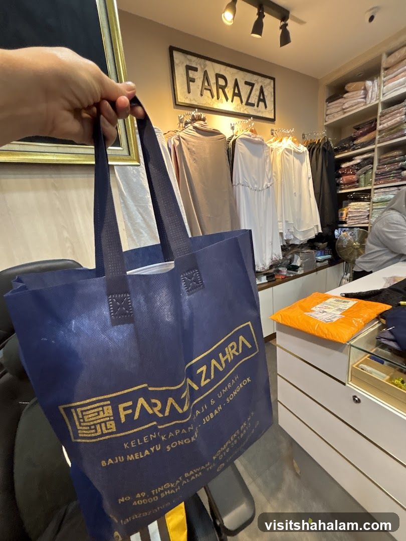 Store Interior with Clothing and Branded Bag