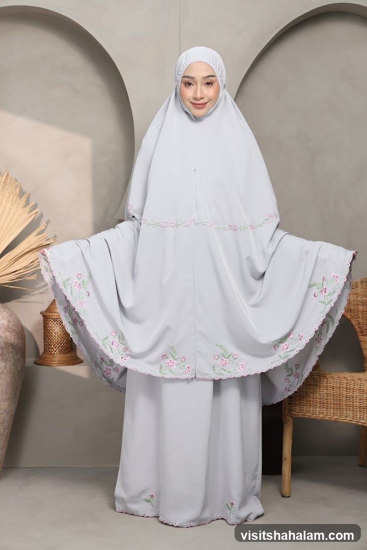 Woman in prayer garment