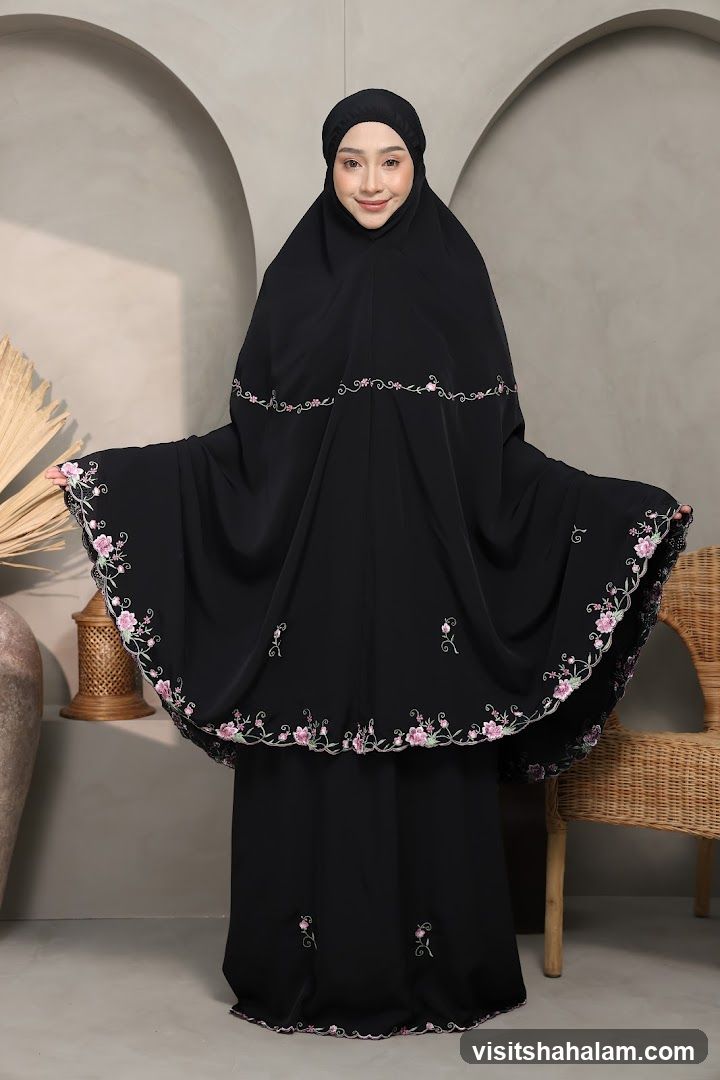 Woman in prayer garment