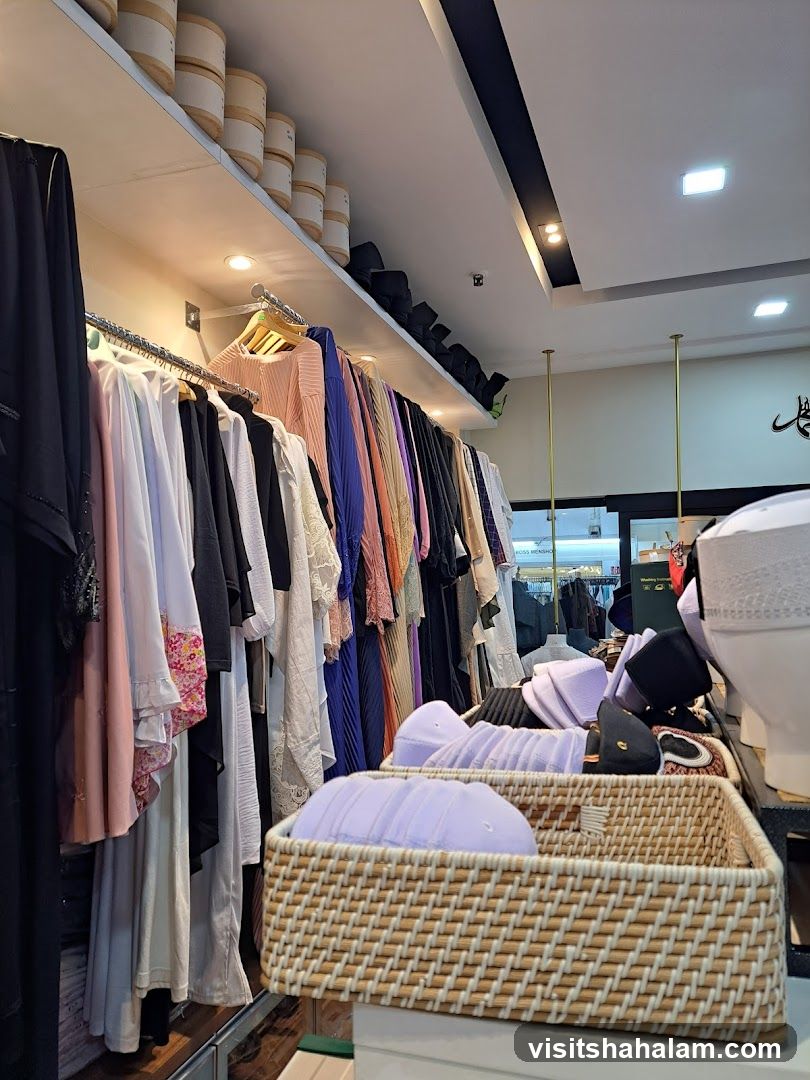 Islamic clothing and headwear display