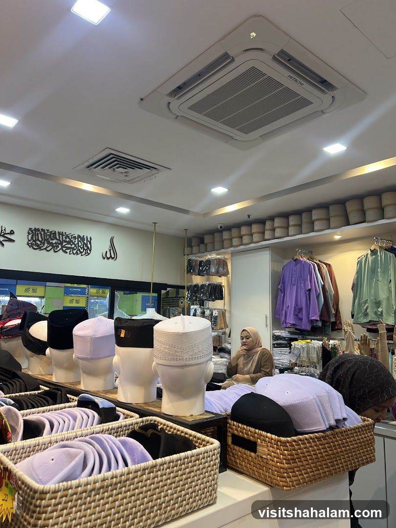 Islamic caps and clothing store