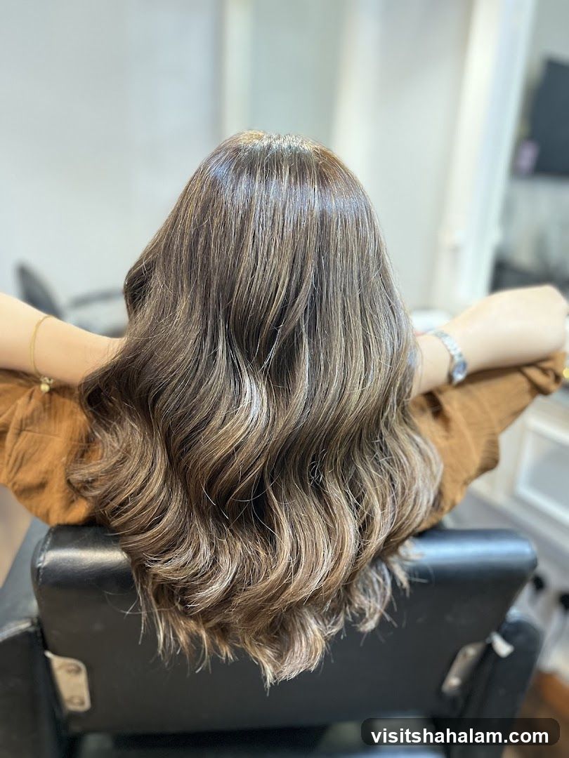 Woman with Wavy Brown Hair