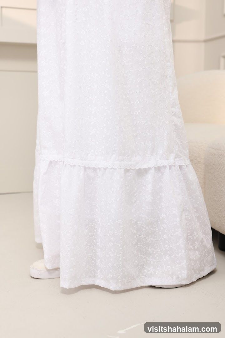 White Embroidered Maxi Dress