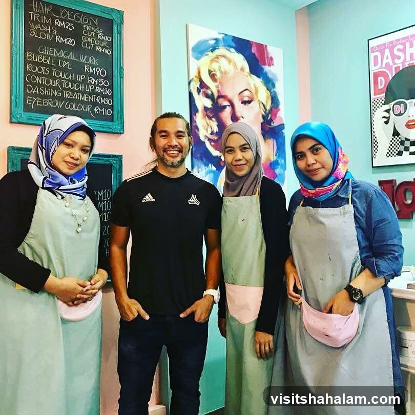 Staff Posing in Salon