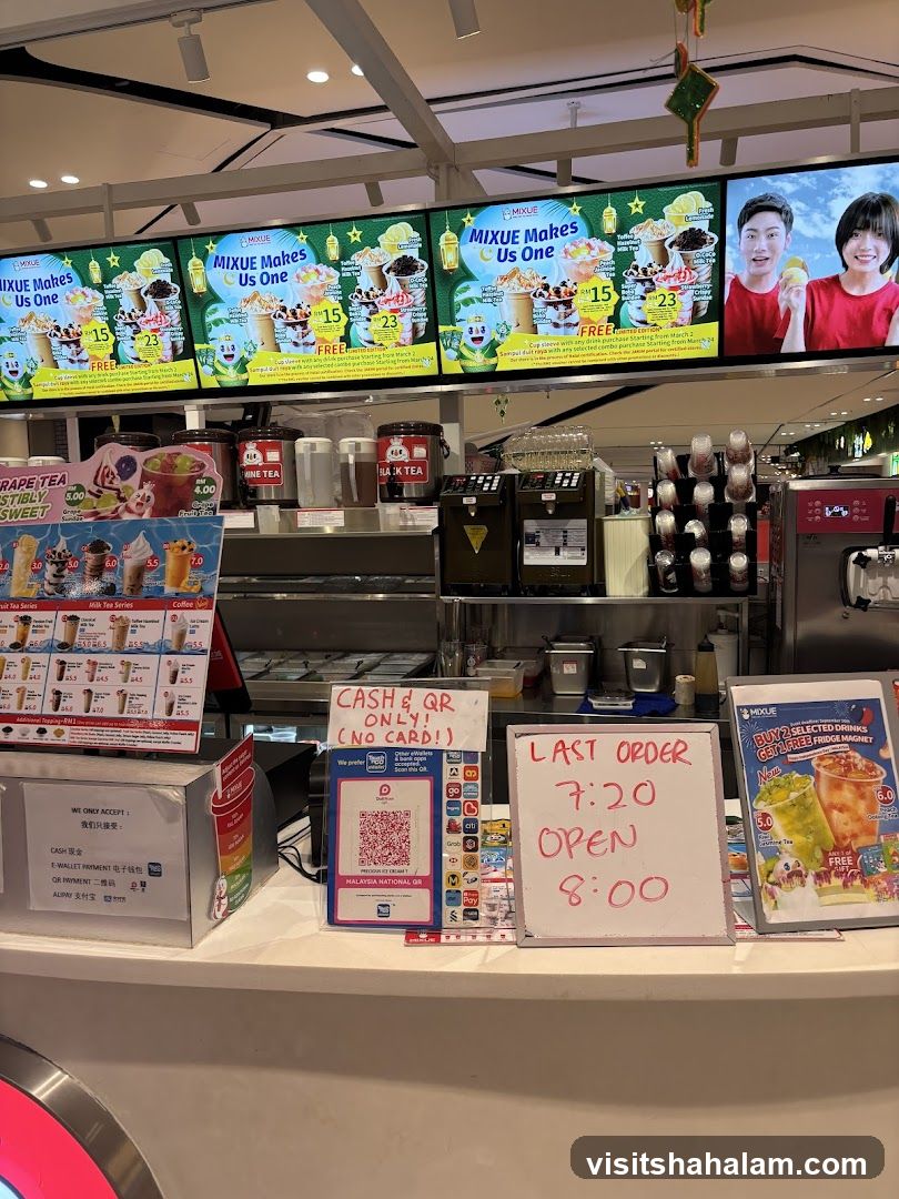 Bubble Tea Shop Counter