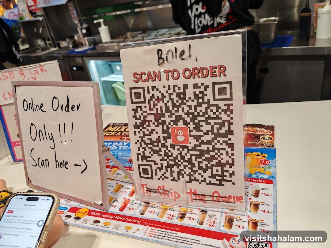 QR Code for Ordering