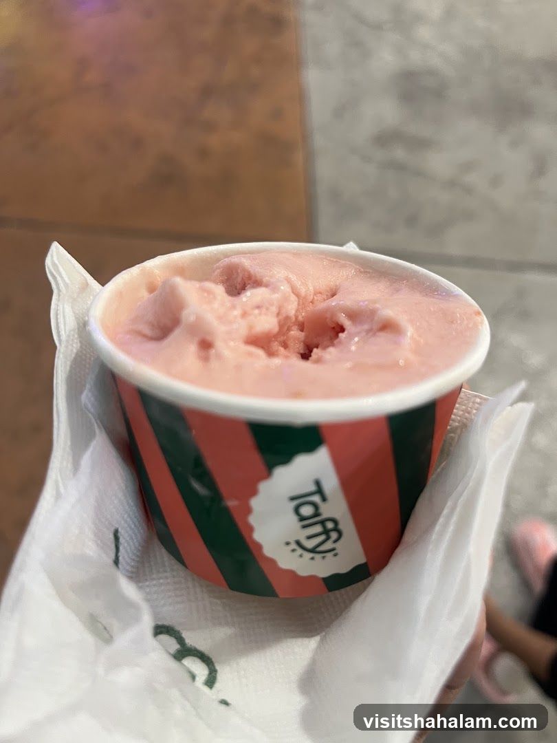Pink Sorbet in a Cup
