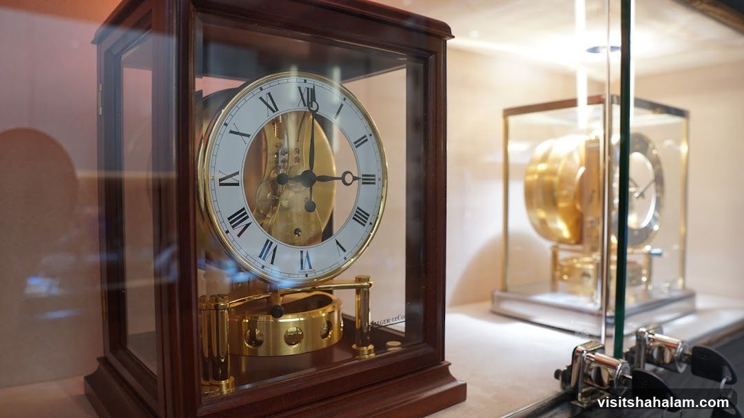 Display Case with Antique Clocks