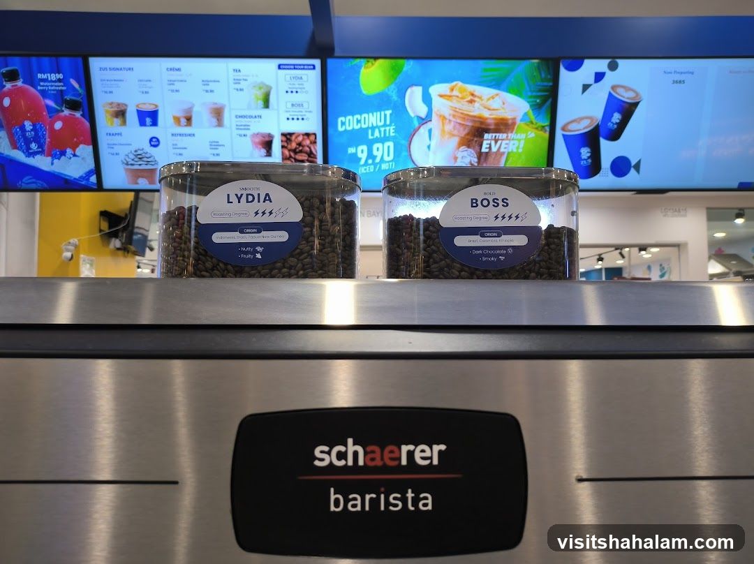Coffee Beans and Menu Display