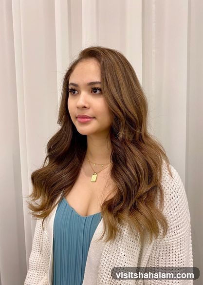Woman with styled hair