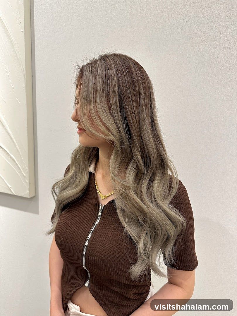 Woman with Balayage Hair
