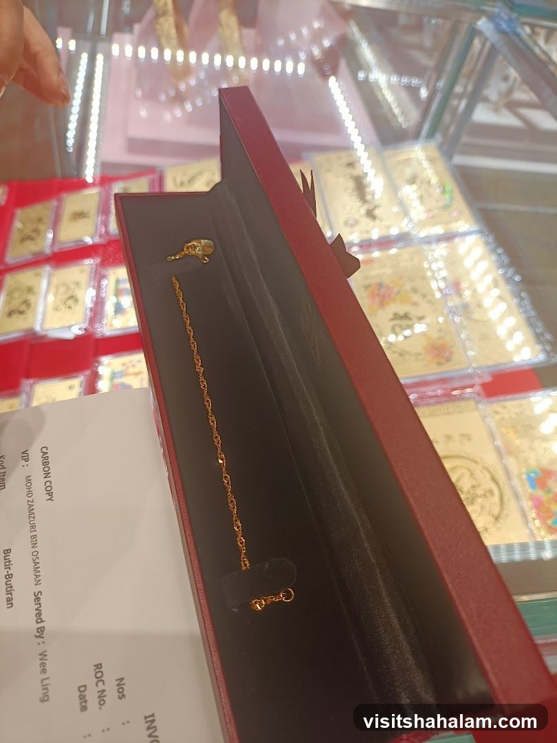 Gold Bracelet in Display Box