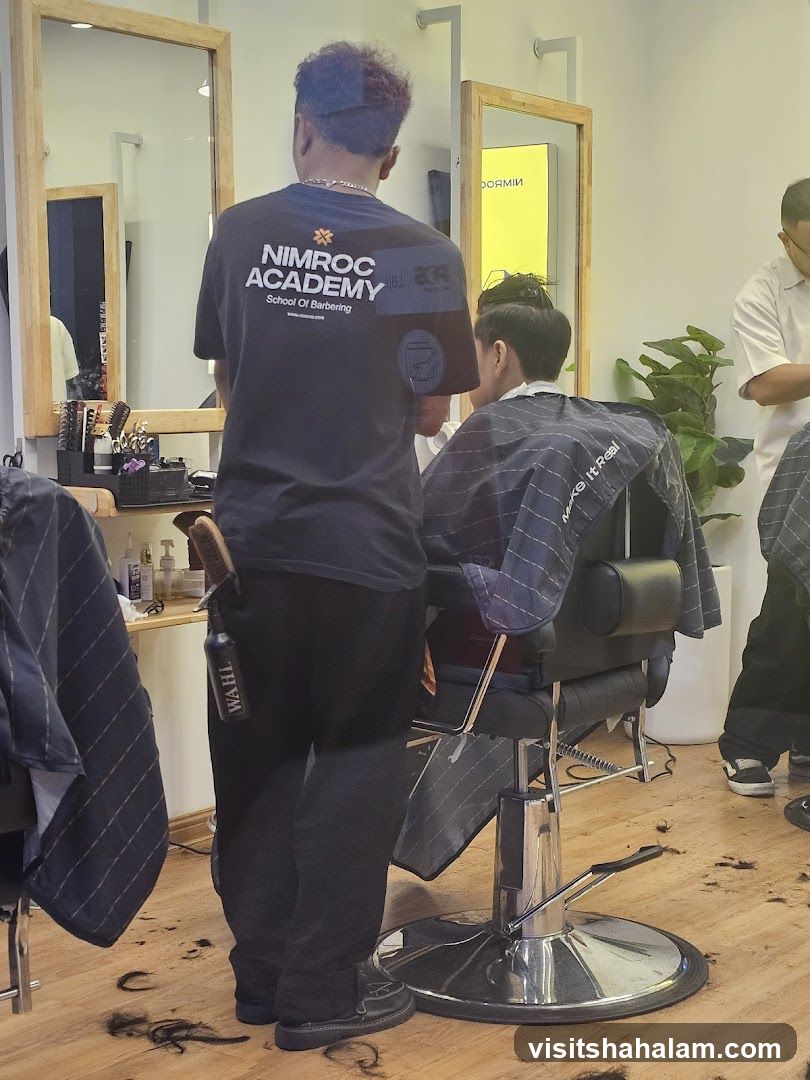 Barbershop interior