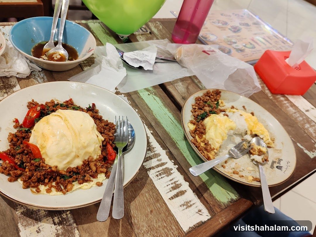 Diners' Table with Meals