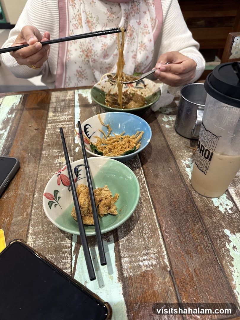 Noodle Dish with Sides