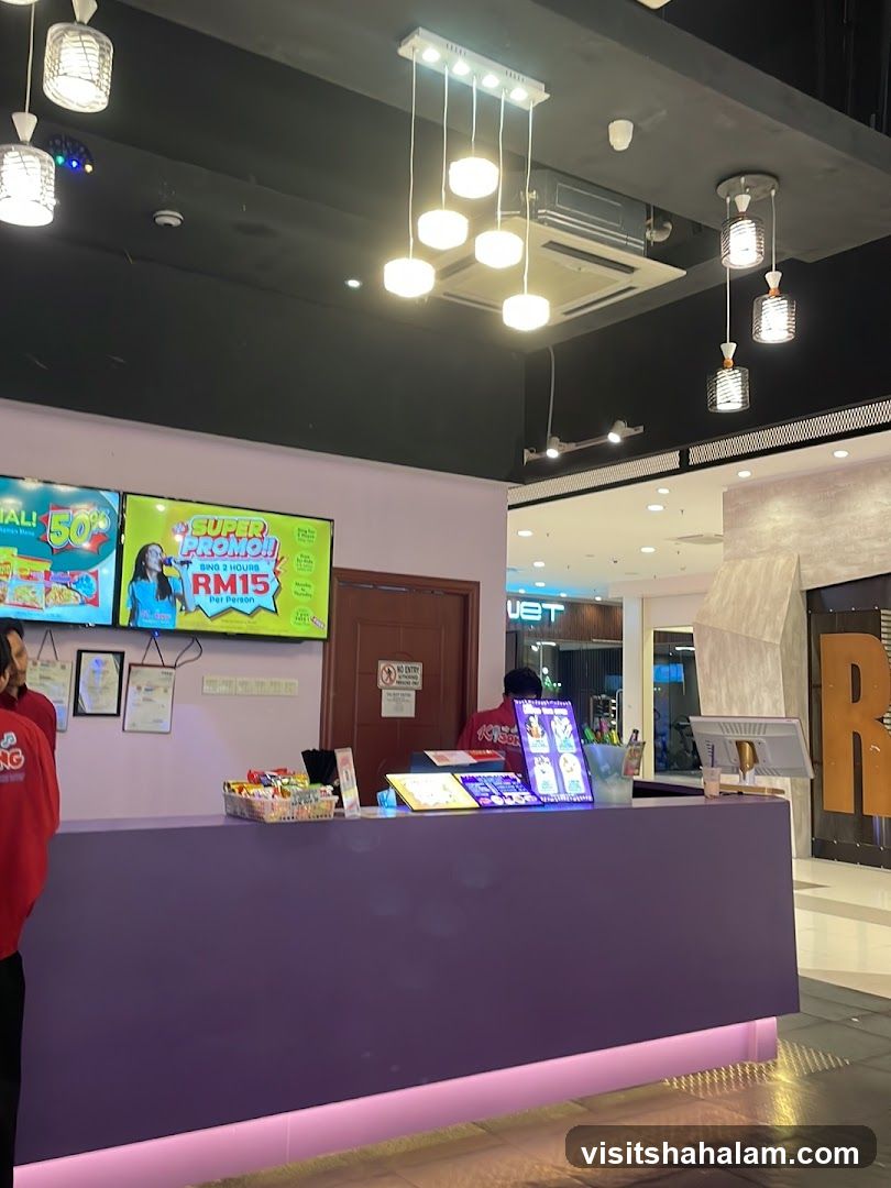 Counter with promotional displays