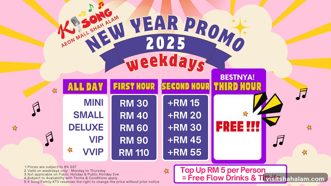 New Year Promo 2025 Weekdays