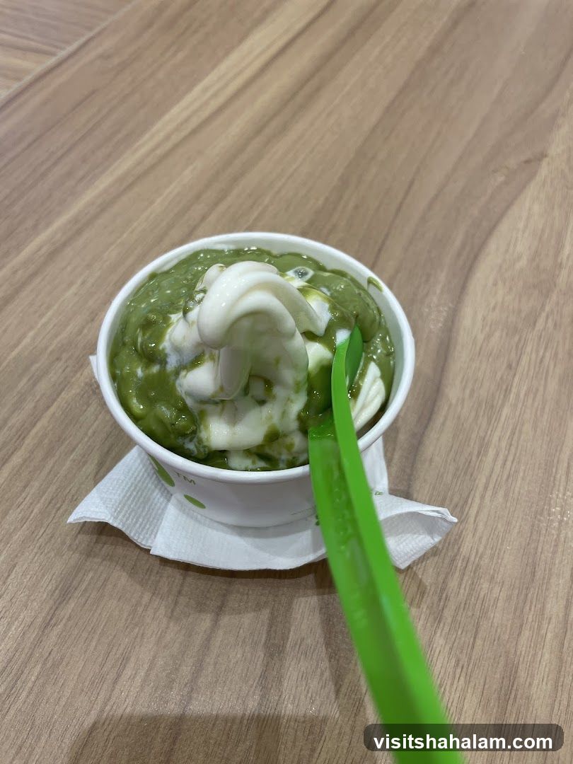 Matcha Soft Serve Ice Cream