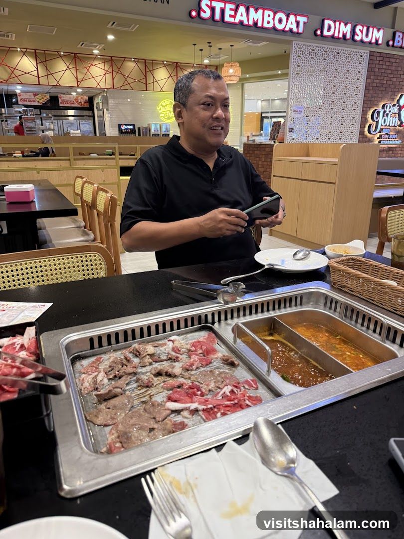 Man at Steamboat Restaurant
