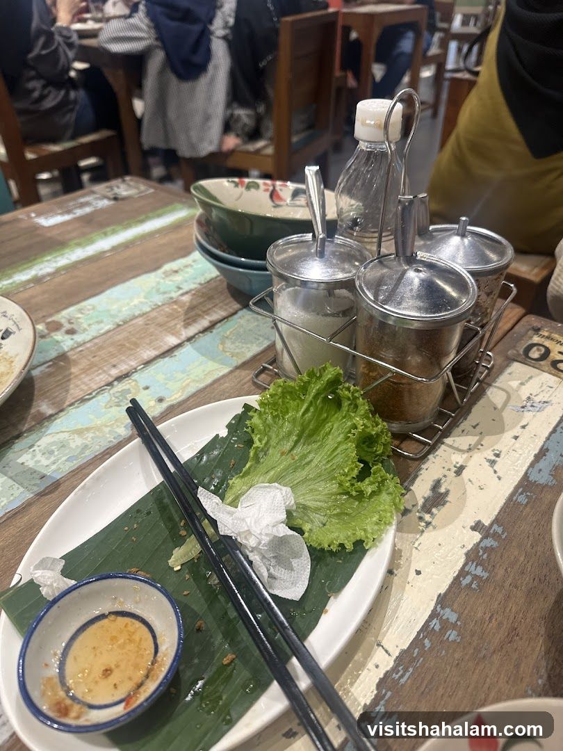 Table Setting with Condiments