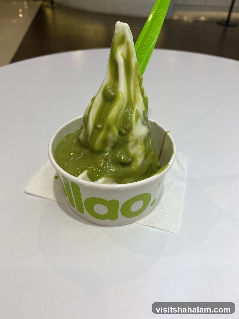 Matcha Soft Serve Ice Cream