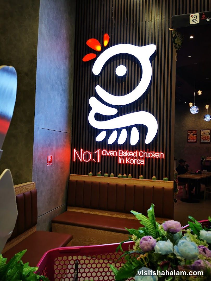 Restaurant Interior with Neon Signage