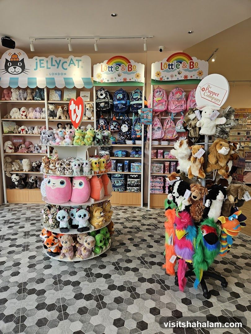 Plush Toys and Backpacks Display