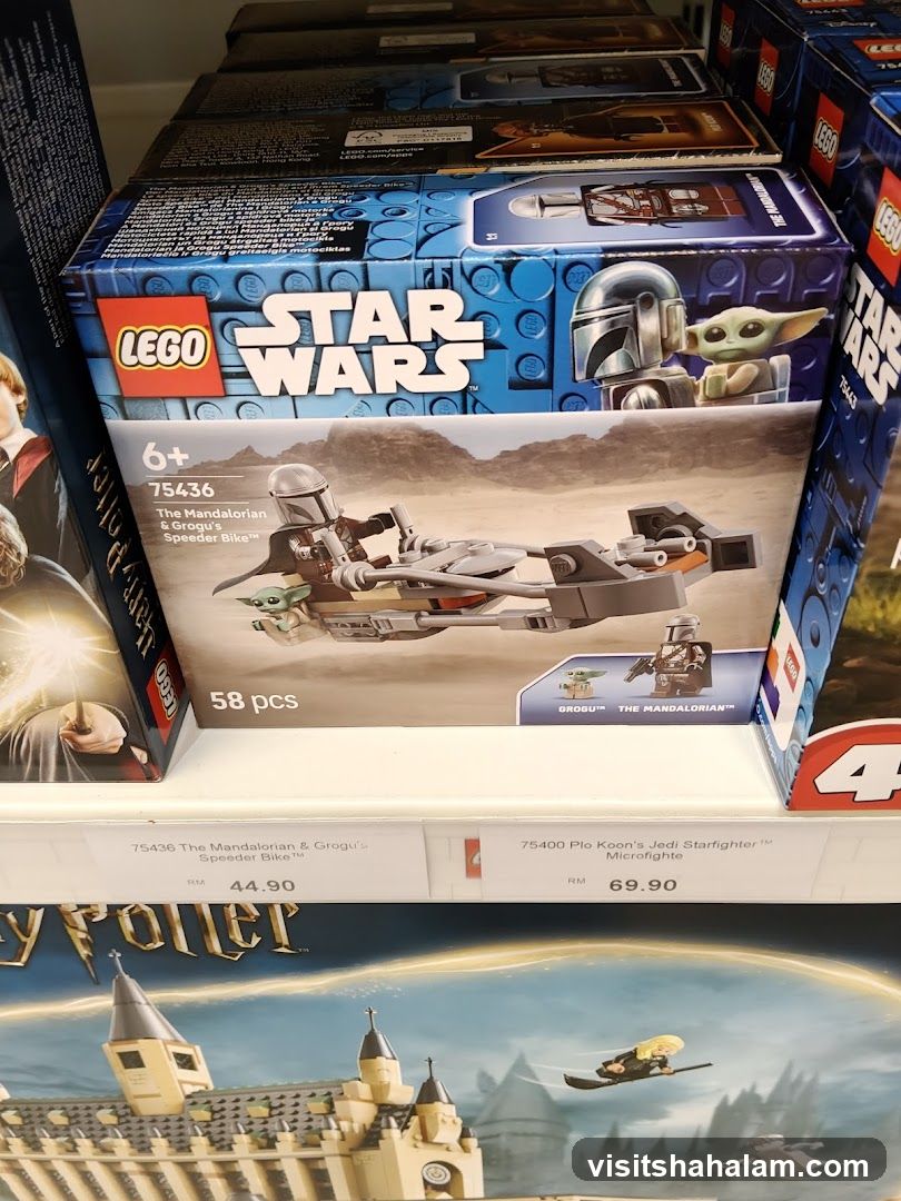 LEGO Star Wars The Mandalorian & Grogu's Speeder Bike Set