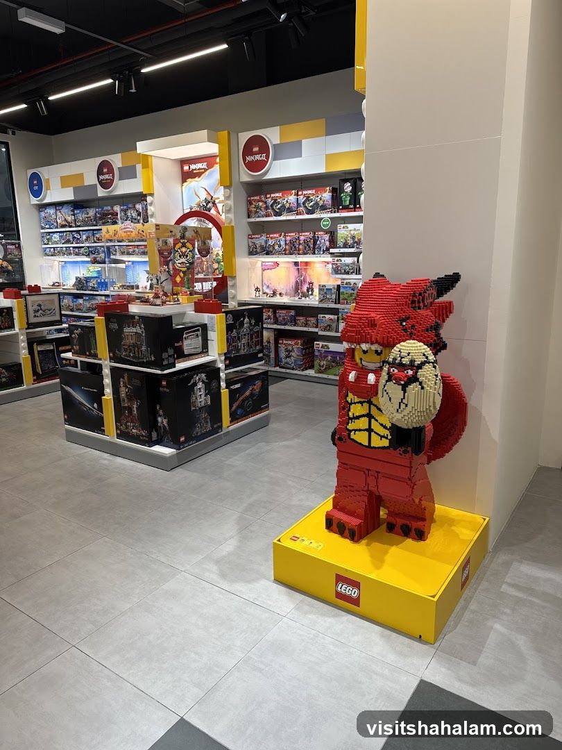 LEGO Store Interior with Ninjago Display
