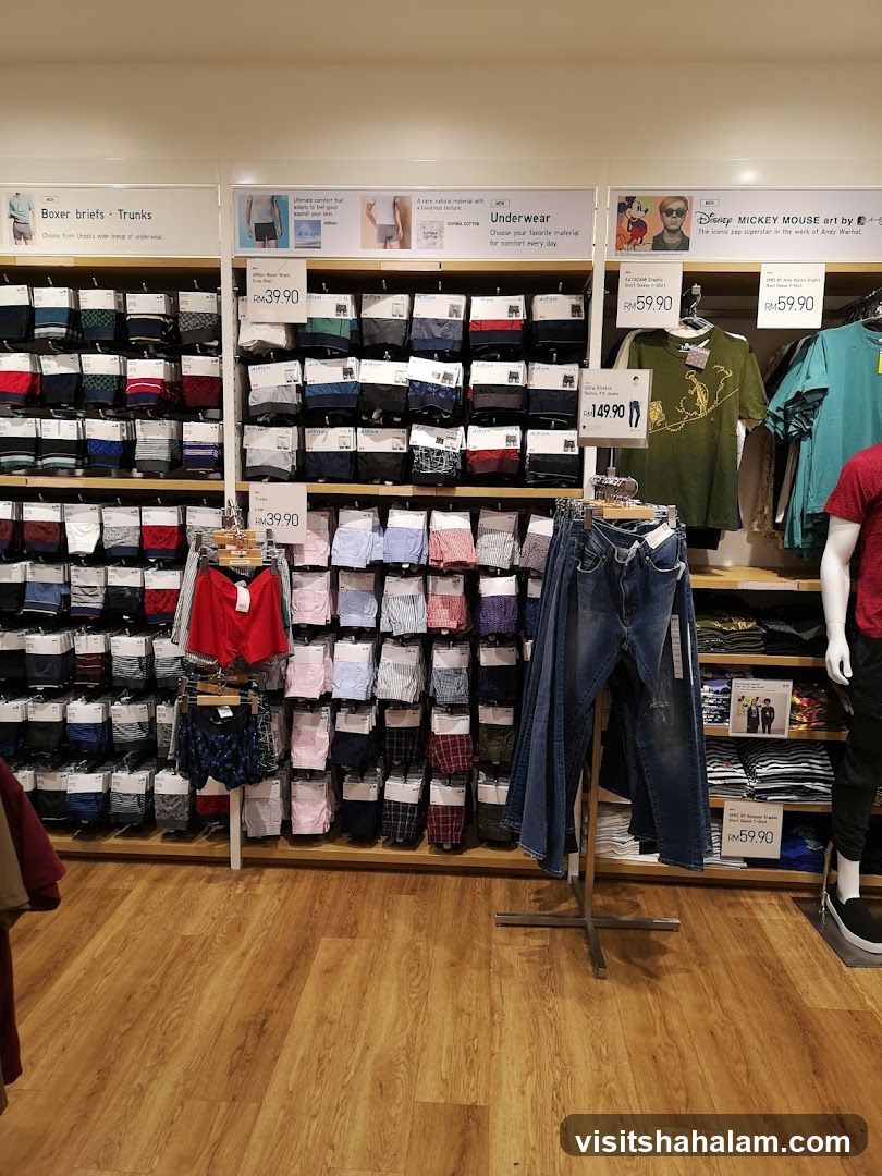 Underwear and Apparel Display