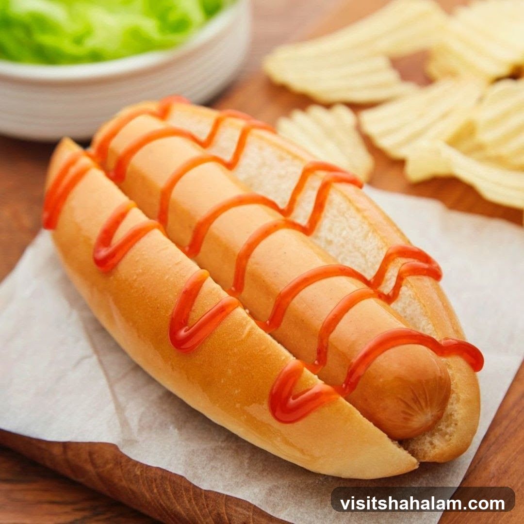 Hot Dog with Ketchup and Chips