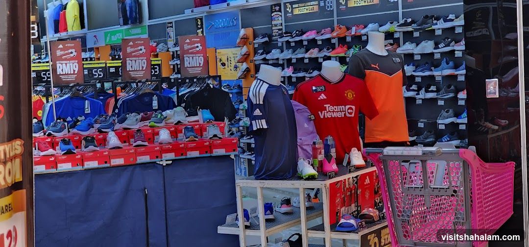Sports Apparel and Footwear Store Display