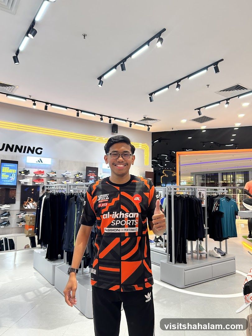 Man in a sports store